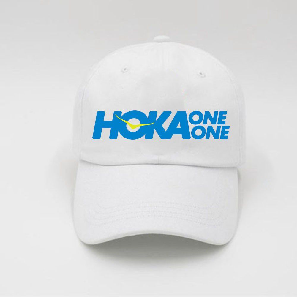 Baseballové Čiapky Hoka One One Zlavy - Logo Top Level - Biele 50267-WQDH